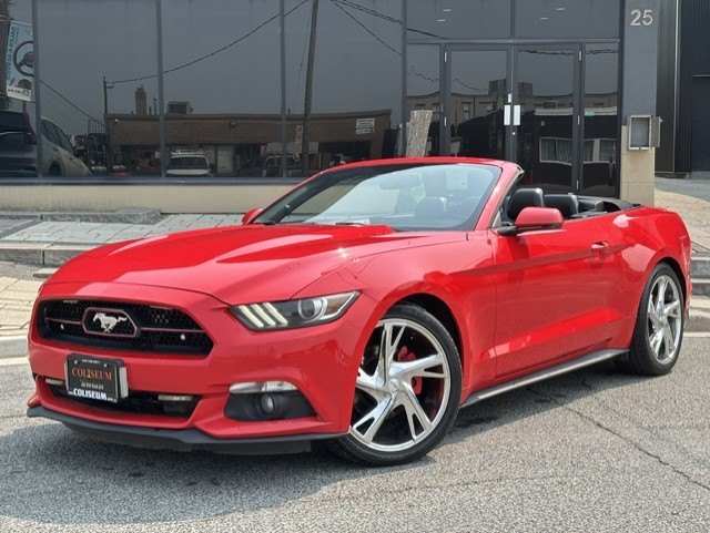 2015 Ford Mustang ECOBOOST PREMIUM CONVERTIBLE-LEATHER-CAMERA-20 INCH RIMS!!