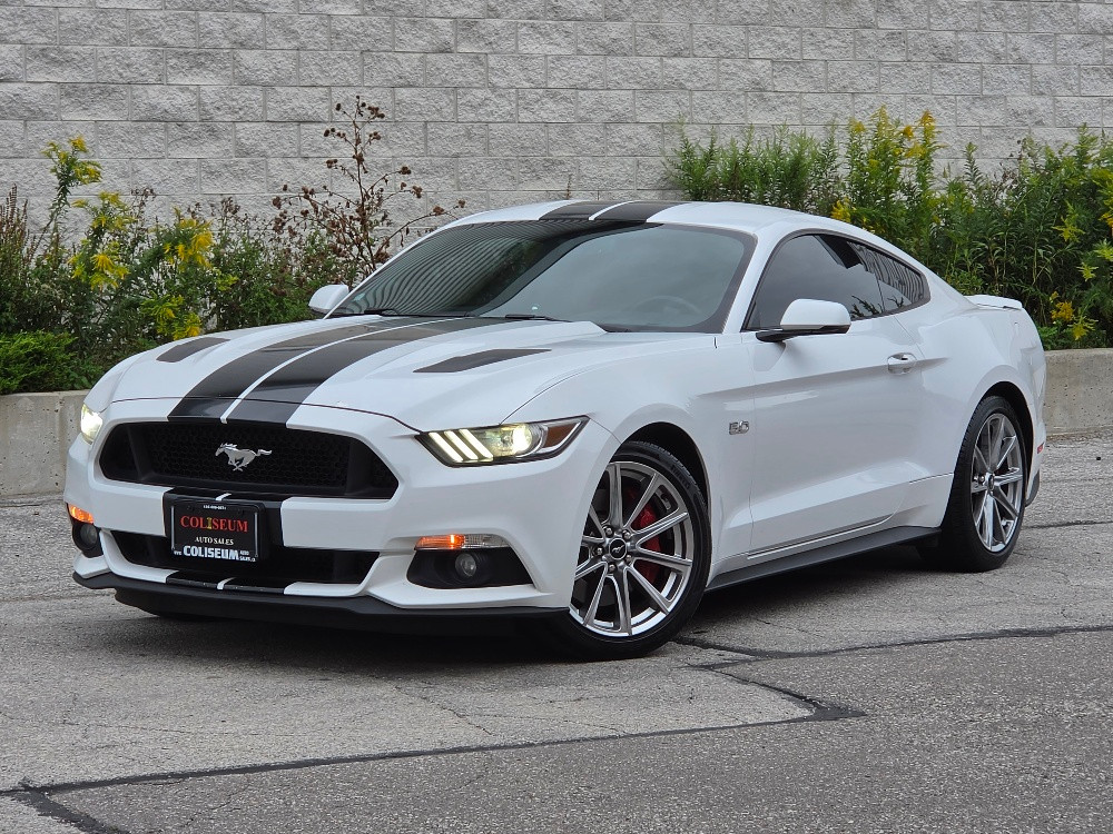 2015 Ford Mustang FASTBACK GT-6 SPEED MANUAL-5.0L COYOTE V8-RED LEATHER
