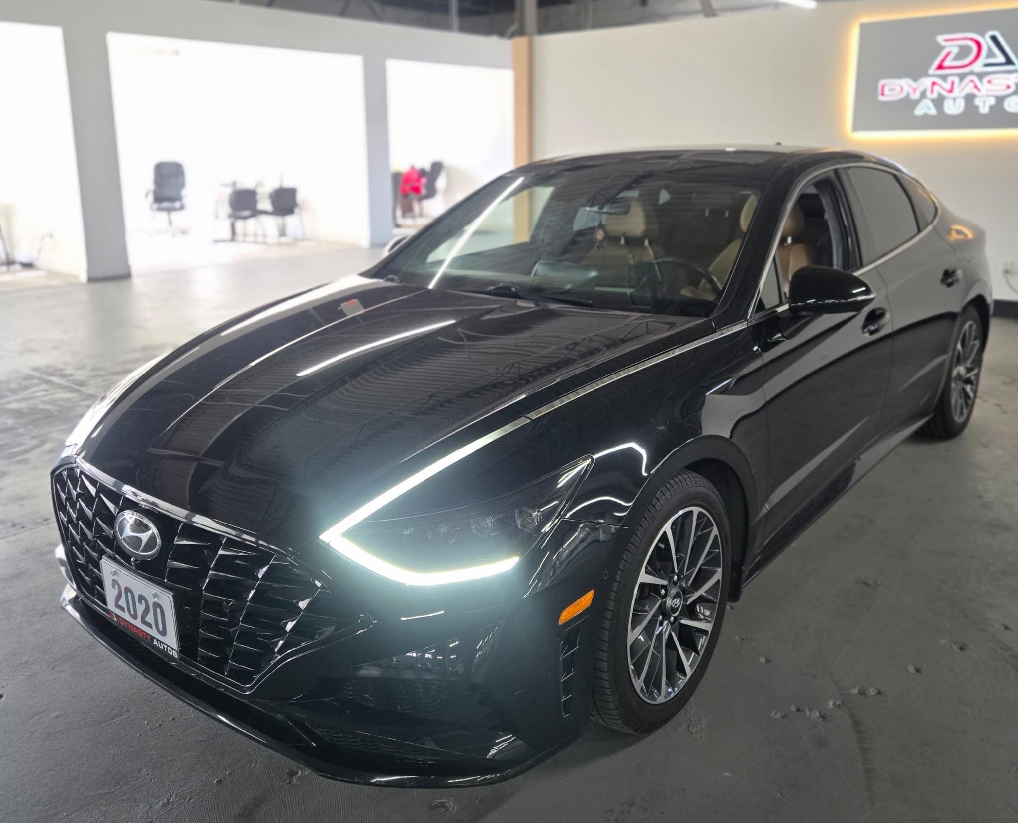 2020 Hyundai Sonata 1.6T Ultimate|LIMITED|PANO ROOF|HEADS UP DISPLAY|NAVIGATION|BSM|COOLING SEATS|REMOTE STARTER| for sale at Dynasty Auto Selection Inc