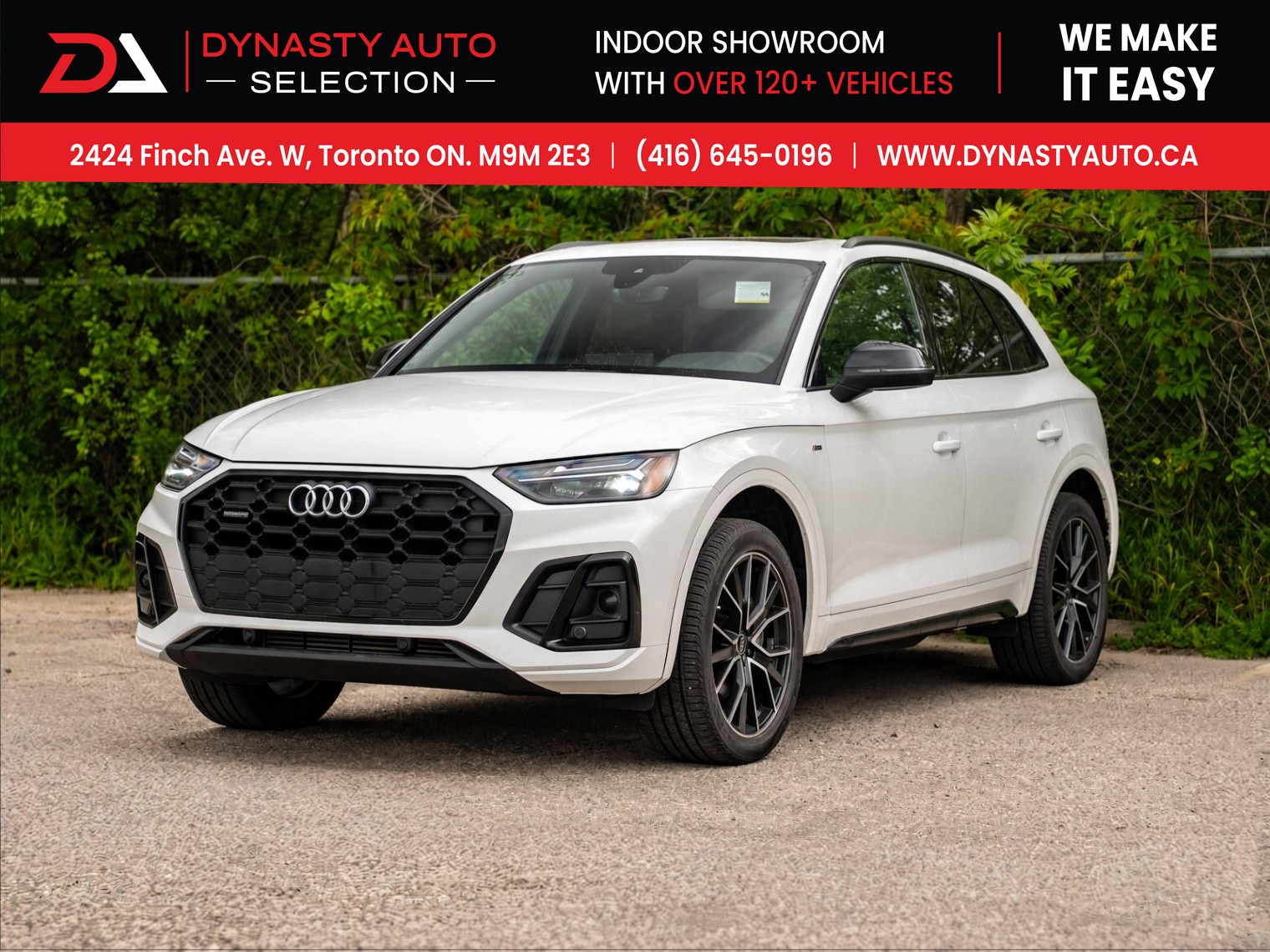 2023 Audi Q5 Progressiv S Line Black Optics | One Owner | Dealer Serviced for sale at Dynasty Auto Selection Inc