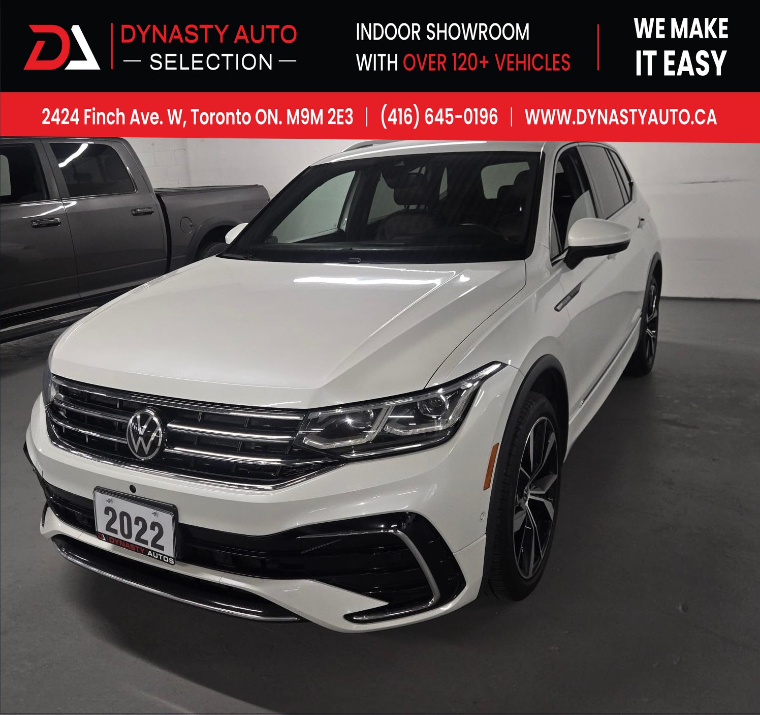 2022 Volkswagen Tiguan Highline SEL R-Line 4MOTION|PANO ROOF|BROWN LEATHER SEATS|7 PASSENGERS| for sale at Dynasty Auto Selection Inc
