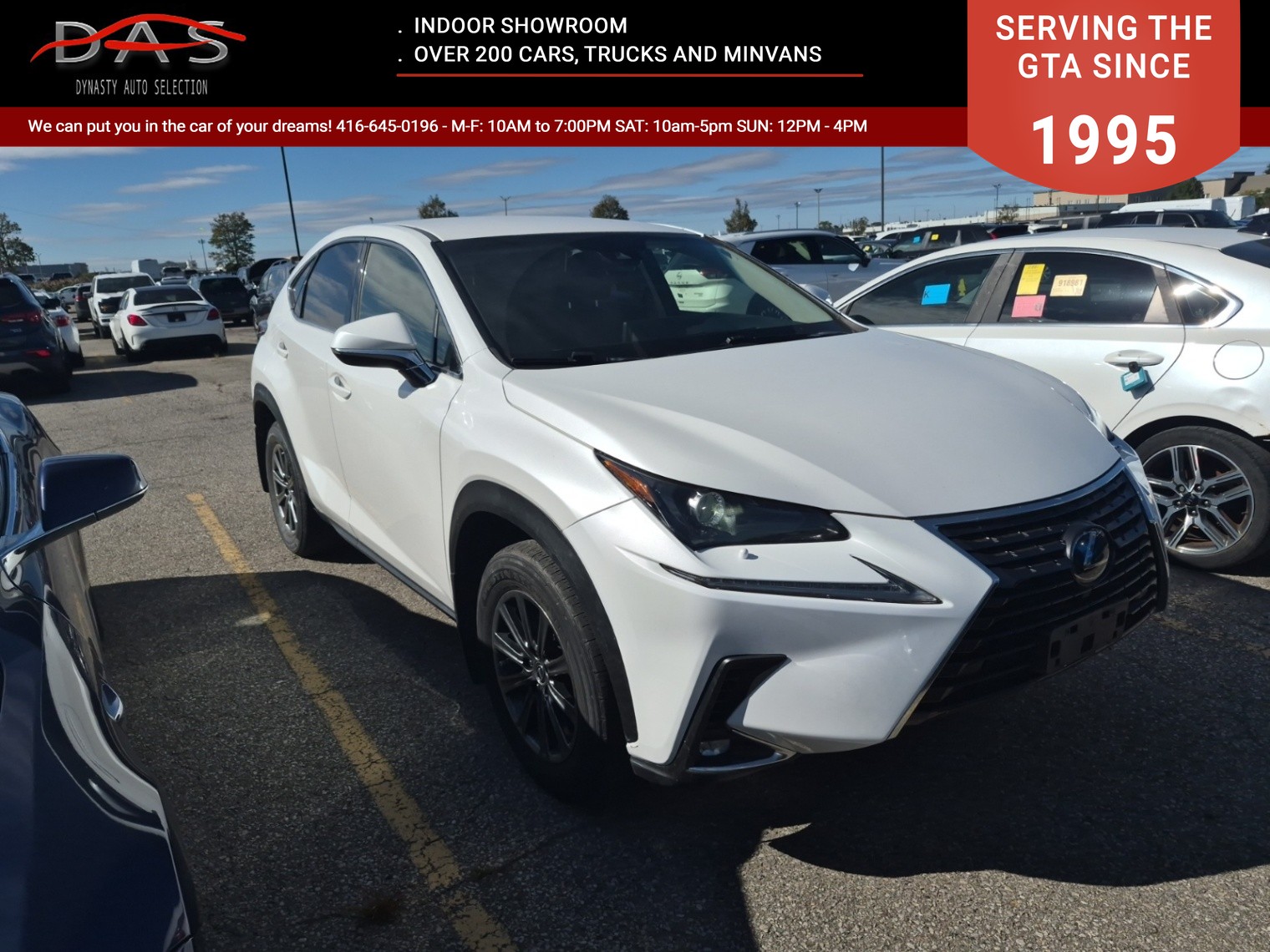 2019 Lexus NX NX 300 Auto AWD|CLEAN CAR FAX|ADAPTIVE CRUISE CONTROL|LANE DEPARTURE SYSTEM|LEATHER SEATS| for sale at Dynasty Auto Selection Inc