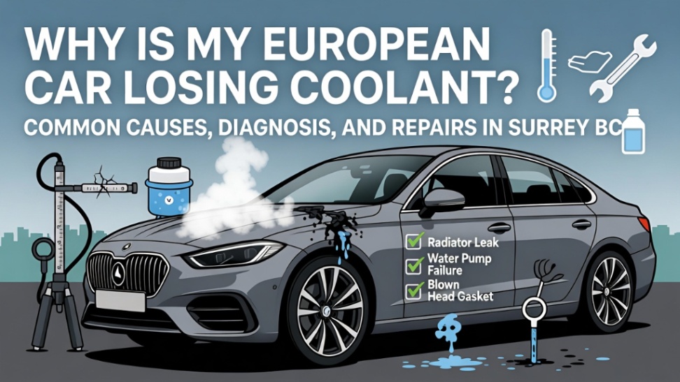 Why Is My European Car Losing Coolant? Common Causes & Fixes in Surrey BC