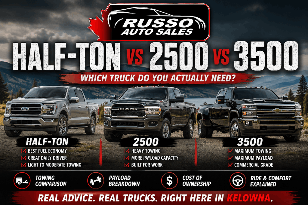 Half-Ton vs 2500 vs 3500 Trucks: Which Used Truck Is Right for You? (2026 Guide)